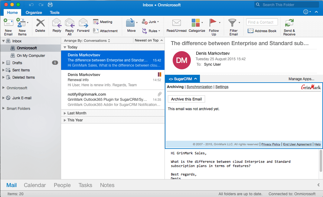 archiving mailbox in outlook for mac